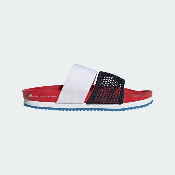 Adidas by Stella McCartney Shoes - 9 NWOB Adidas by Stella McCartney Lette Slides in Red/White/Blue